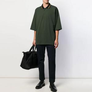 Рубашка поло мужская армейский зеленый Bottega Veneta, зеленый