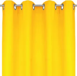 Плотная штора с люверсами, размеры: 140х245 см, цвет: желтый. Bestlivings