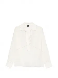 Панельный топ Brizzy с V-образным вырезом BOSS, бежевый