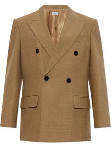 Шерстяной блейзер Burberry, коричневый