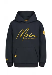 Худи с принтом и деталями Sublevel, Blau