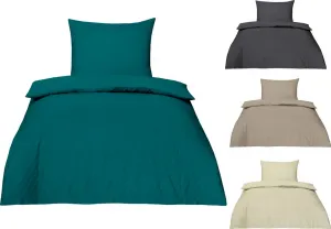 Комплект постельного белья Betz Elegant, 2 размера, 100% хлопок, на молнии, разные цвета, 135/200+80/80 серый Betzshop