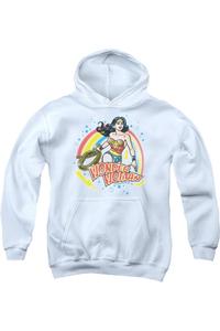 Толстовка Wonder Woman Wonder Airbrush Youth с капюшоном Gildan, белый
