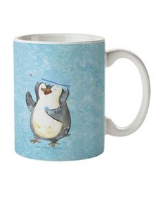 Детская кружка "Пингвин, душ без слов", цвет "ледяной голубой" Mr. & Mrs. Panda