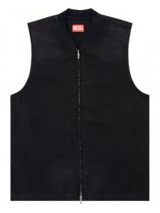Diesel жилет D-Sund-D-N на молнии, черный