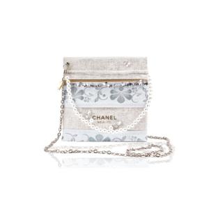 CHANEL Макияжная сумка на заказ маленькая цветочная аква звездное небо белый конверт для поездок через плечо