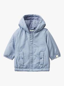 Детская полосатая утепленная куртка Benetton, Blue