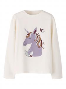 NAME IT Лонгслив 'NMFTEARTA' в цвете Natural White