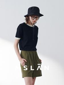 Пуловер Mslan с круглым вырезом, миндальный