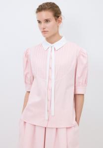 Блузка на пуговицах WITH PLEATED SLEEVE adL, светло-розовый