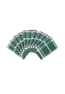 10 кухонных полотенец в эксклюзивном наборе - половина белья - блок-чек Ross, зеленый