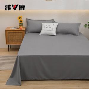 Yalu Простыня из чистого хлопка 220х230 см, цвет Light Gray, мягкая и дышащая