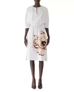 Платье с рукавами «летучая мышь» Jason Wu Collection, белый