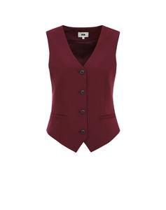 Костюмный жилет WE Fashion, бургундия