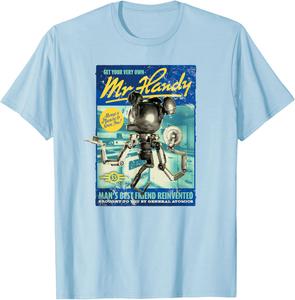 Футболка Fallout - Mr. Handy, синяя