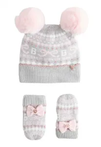 Шапка-Бини с двумя помпонами на ушах Baker By Ted Baker, Fairisle