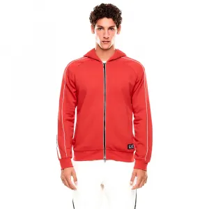 Толстовка EA7 EMPORIO ARMANI Train Logo Series Tape full zip, красный