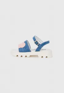 Сандалии Moschino, Blue Denim/Pink/White