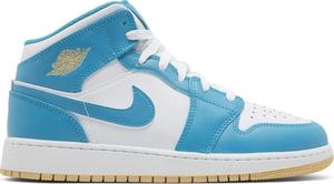 Кроссовки Air Jordan 1 Mid GS 'Aquatone', синий
