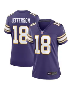 Женская майка запасного игрока Джастина Джефферсона из Minnesota Vikings Nike, фиолетовый