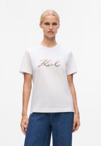 Футболка KARL LAGERFELD SIGNATURE SEQUINS , White