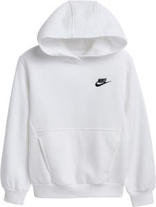Толстовка с капюшоном из флиса Sportswear Club Nike Kids, White/Black