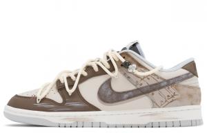 Кроссовки для скейтбординга Dunk Terracotta Army с низким верхом, устойчивые к истиранию, мужские Nike, коричневый