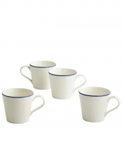 Набор из 4 кружек Maze Denim Line объемом 0,4 л (373 мл) Royal Doulton, синий