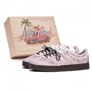 Adidas Neo Кроссовки для скейтбординга VL Court 2.0, износостойкие, низкие, унисекс, фиолетово-коричневые