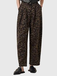 Брюки Becca Animal Print из денима AllSaints, Multi