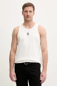 Хлопковая футболка Armani Exchange, бежевый