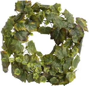 Искусственный венок Botanic-Haus "венок из виноградных листьев" Ø/50х9 см, зеленый