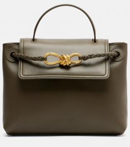 Ciao Ciao маленькая кожаная сумка-тоут Bottega Veneta, Cypress-Muse Brass