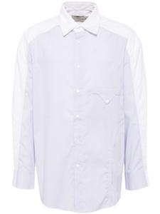 Feng Chen Wang рубашка со вставками, белый