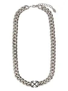 Цепочка на шею с подвеской-логотипом Arrows Off-White, серебристый