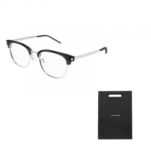 SAINT LAURENT Переработанные ацетатные очки в форме бабочки унисекс черные, Black