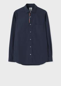 Рубашка с вышитыми полосками в художественном стиле Paul Smith, цвет Navy 8