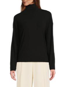 Однотонный свитер с высоким воротом Vince, черный