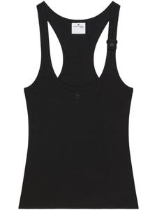 Courrèges топ 90's в рубчик, черный