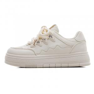 Износостойкие низкие кроссовки для скейтбординга, увеличивающие рост, для женщин RENBEN, Yellow Green