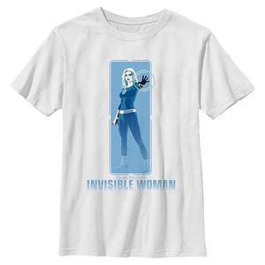 Футболка с принтом Sue Storm из Фантастической четверки для мальчиков 6-20 Marvel