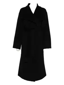 Пальто с поясом Soft Goat, черный