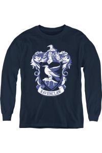 Футболка с длинным рукавом для детей с гербом Когтеврана из Гарри Поттера Gildan, темно-синий