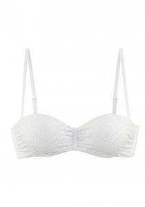 Верх бикини бандо LASCANA, белый