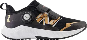 Кроссовки DynaSoft Reveal v4 BOA Little Kid 'Black Copper', черный