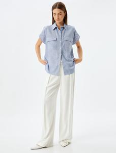 Блуза Koton, небесно-голубой