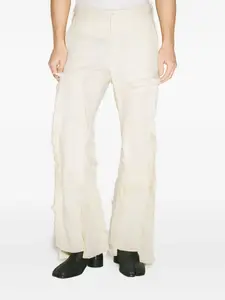 Брюки строгого кроя с бахромой Comme des Garçons Homme Plus, нейтральный