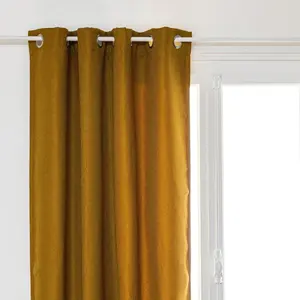 Плотная штора "Мало" охра желтая - 140x260 см - Atmosphera créateur d'interieur ATMOSPHERA CREATEUR D’INTERIEUR