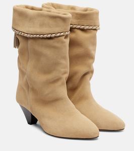 Ботинки Dalby 55 на шнуровке из замши Isabel Marant, Deep Beige