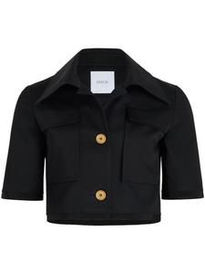 Patou укороченный жакет с короткими рукавами, черный